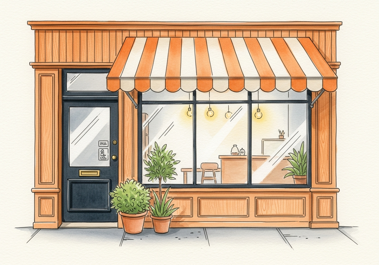 Virtual shop storefront